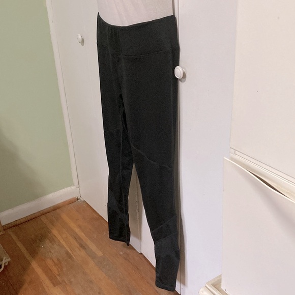 REEBOK Black with Mesh Yoga Running Workout Leggings Pants Womens Medium - Picture 6 of 15